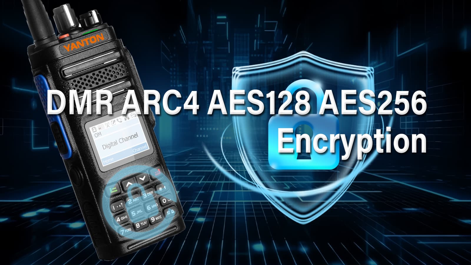 DMR ARC4 AES128 AES256 Encryption